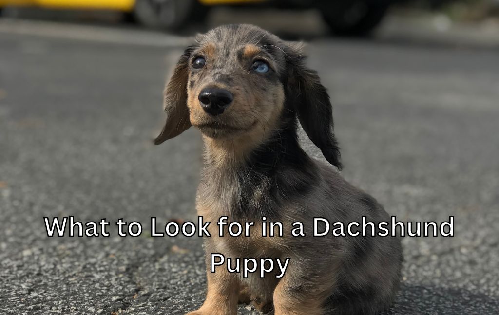 what to look for in a dachshund puppy